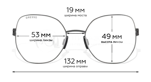 Оправа Gresso Augusta (Ronda) G 0139 TG 00 O с футляром