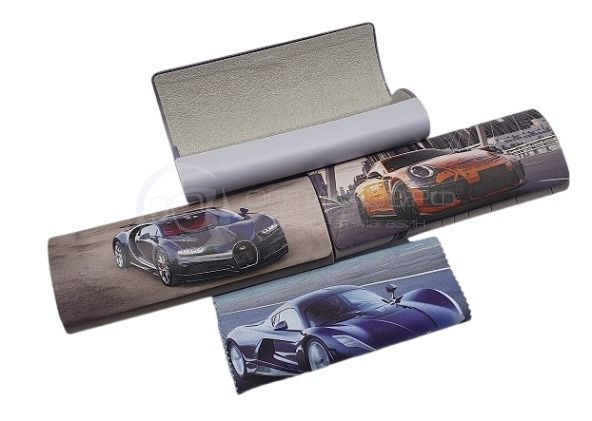 Футляр для очков с салфеткой Машина