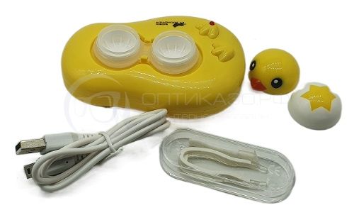 Контейнер для контактных линз Auto Cleaner Утенок