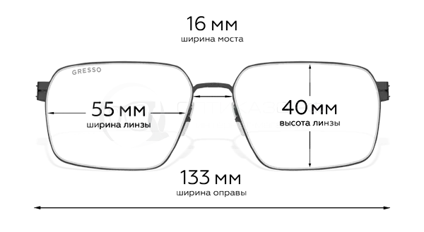 Оправва Gresso Bristol Albert G 0222