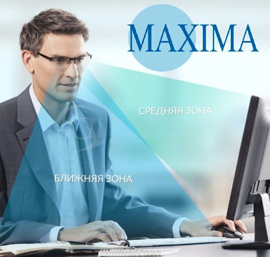 Мультифокусные (офисные) линзы MAXIMA Near View HMC